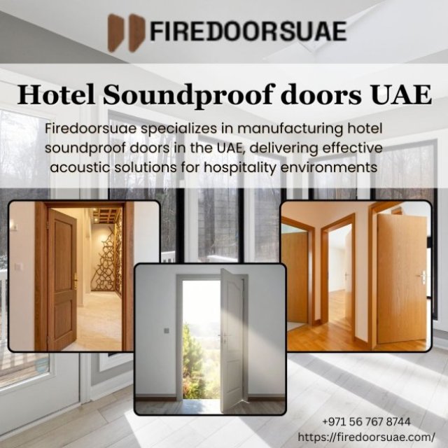 Hotel Soundproof Doors UAE by Firedoorsuae