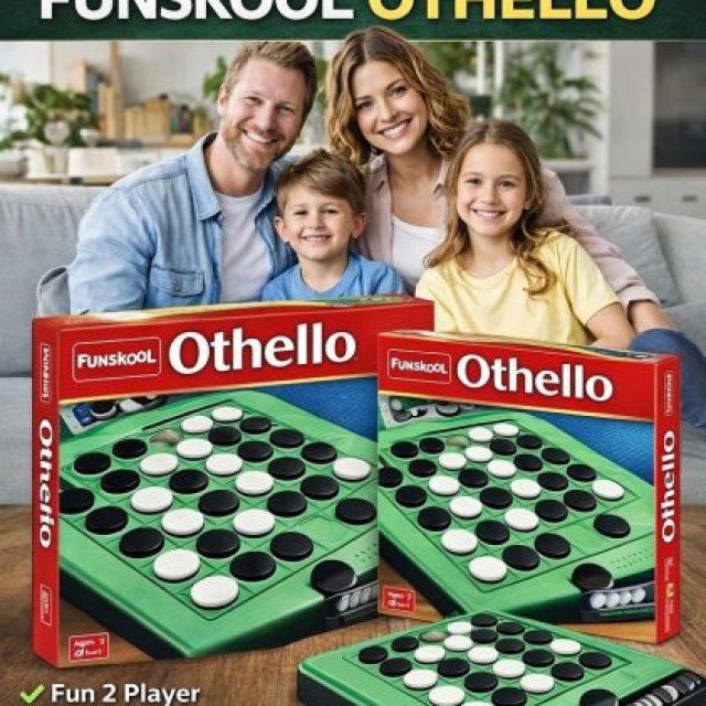 Funskool Othello Board Game - Classic 2 Player Strategy Game for Families (USA Shipping)
