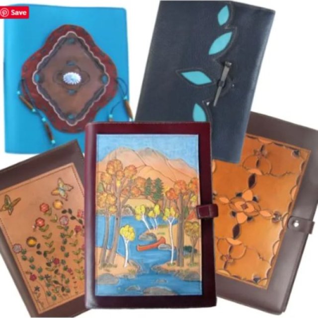 Handmade Custom Leather Journal Covers | Log Cabin Leather by Jan