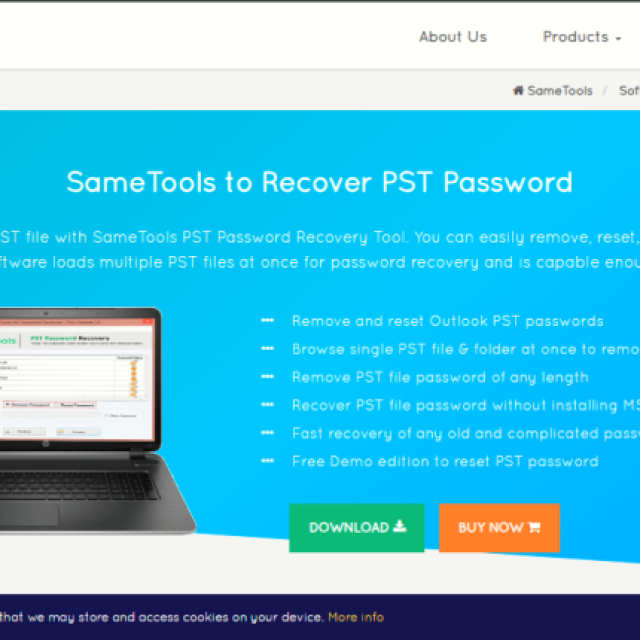 SameTools Recover PST Password Software