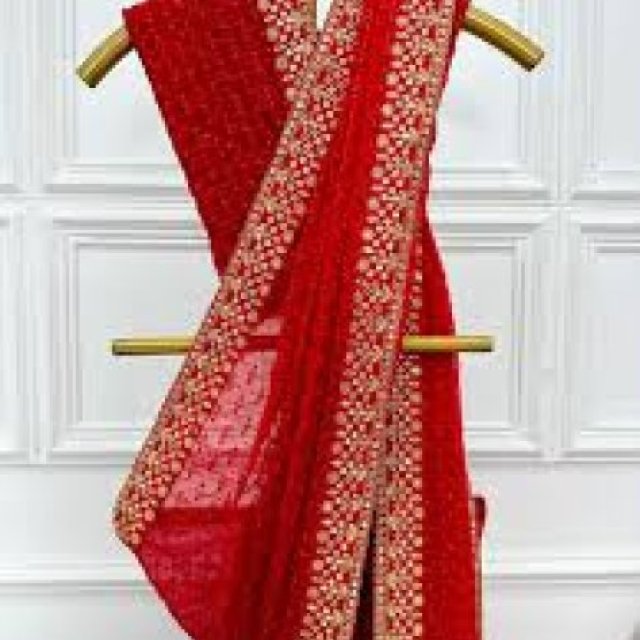 Beautiful Red Saree for Karwa Chauth Celebrations