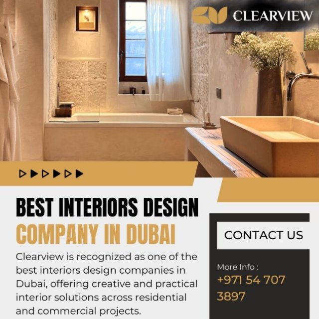 Best Interiors Design Company in Dubai | Clearview UAE
