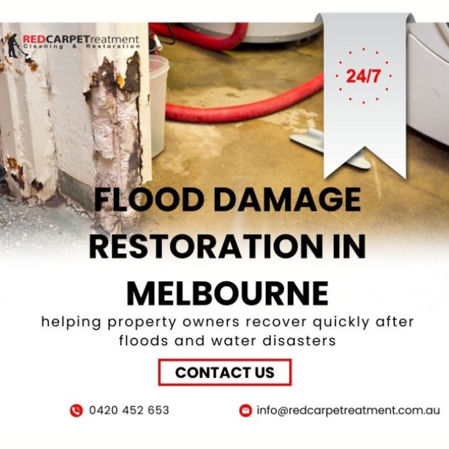 Flood Damage Restoration in Melbourne - Redcarpetreatment Experts