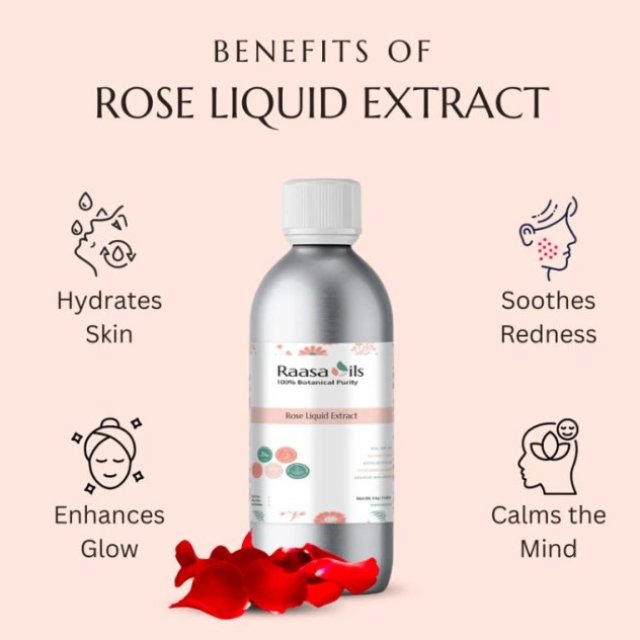 Rose Liquid Extract for Cosmetic & Beauty Products | Raasa Oils