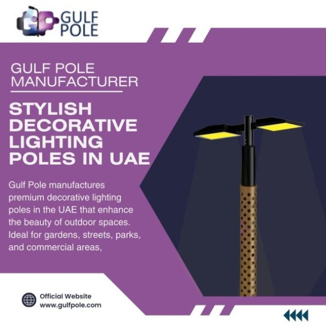 Stylish Decorative Lighting Poles in UAE | Gulf Pole Manufacturer