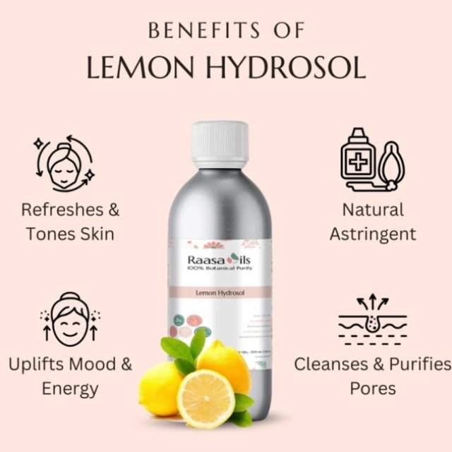 Lemon Hydrosol for Cosmetic & Beauty Products | Raasa Oils
