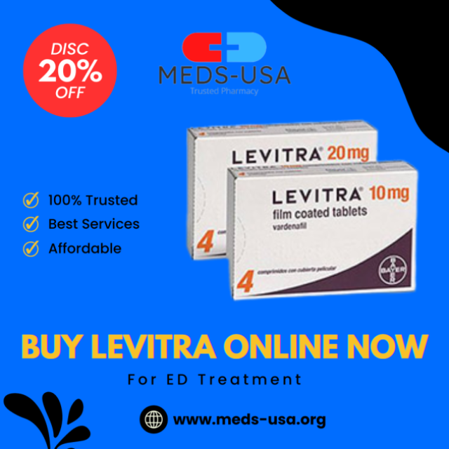 Buy Levitra Tablets Online For ED Treatment Safely