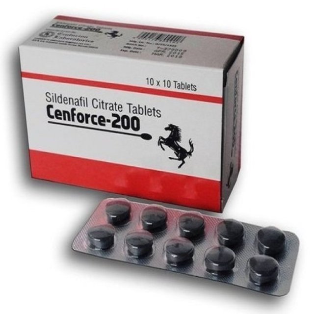 Cenforce 200mg tablet is with Sildenafil Citrate as active component
