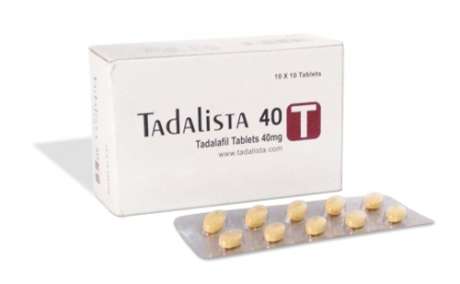 Tadalista 40 Pills - Treat Your Erection Issues in a Better Way